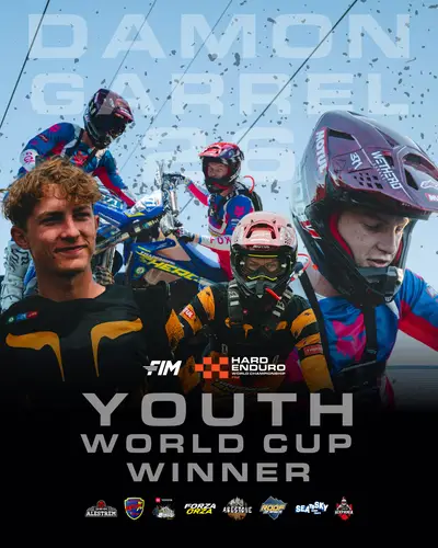 Damon Garrell Crowned 2026 FIM Hard Enduro Youth World Cup Champion